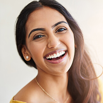 woman with a beautiful, white smile